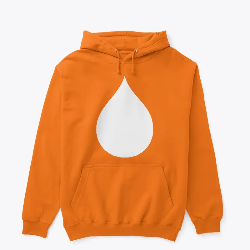 FrshDrop Co. Orange Hoodie with Droplet