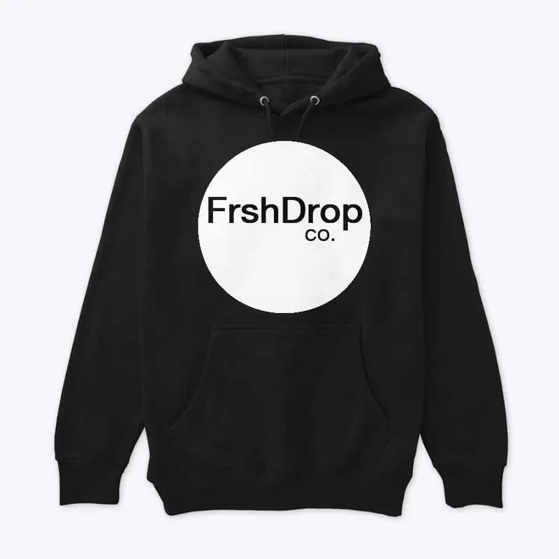 FrshDrop Co. Black Hoodie with Circle